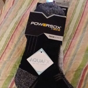 Gold Toe PowerSox Black and Gray Athletic Socks Set Of Six